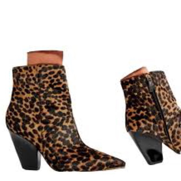 NWT Tory Burch Authentic Lila Ankle Bootie Calf Hair Barbados Leopard Size 6M - Picture 12 of 16